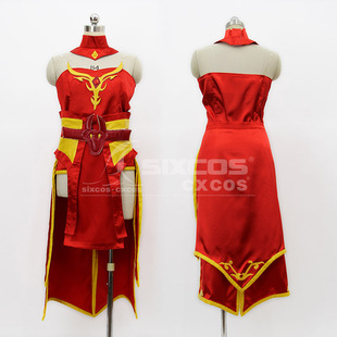 DOTA2/刀塔火爆邪魅 火女莉娜 COS服装定做 Lina COSPLAY