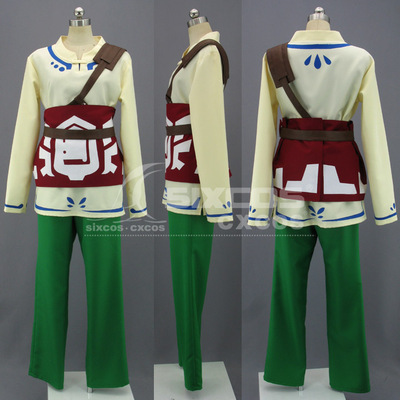 塞尔达传说 林克 COS服装定做 Skyloft Link Cosplay Costume