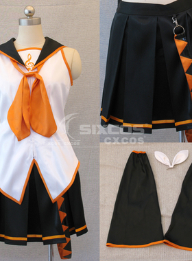 VOCALOID镜音铃COS服装 ボーカロイ Kagamine Rin鏡音リンCostume