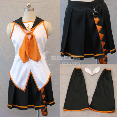 VOCALOID镜音铃COS服装 ボーカロイ Kagamine Rin鏡音リンCostume