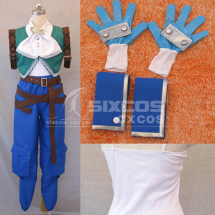 最终幻想IX纷争 吉坦特莱巴尔盗贼COSPLAY服装定做 Zidane Tribal