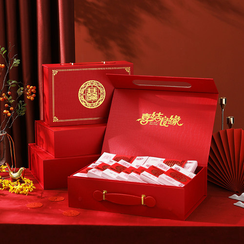 手提订婚彩礼钱盒子陪嫁用品