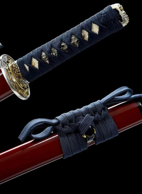 短刀直刀唐横刀短款刀剑一体锻打宝剑防身刀具家居摆件兵器未开刃