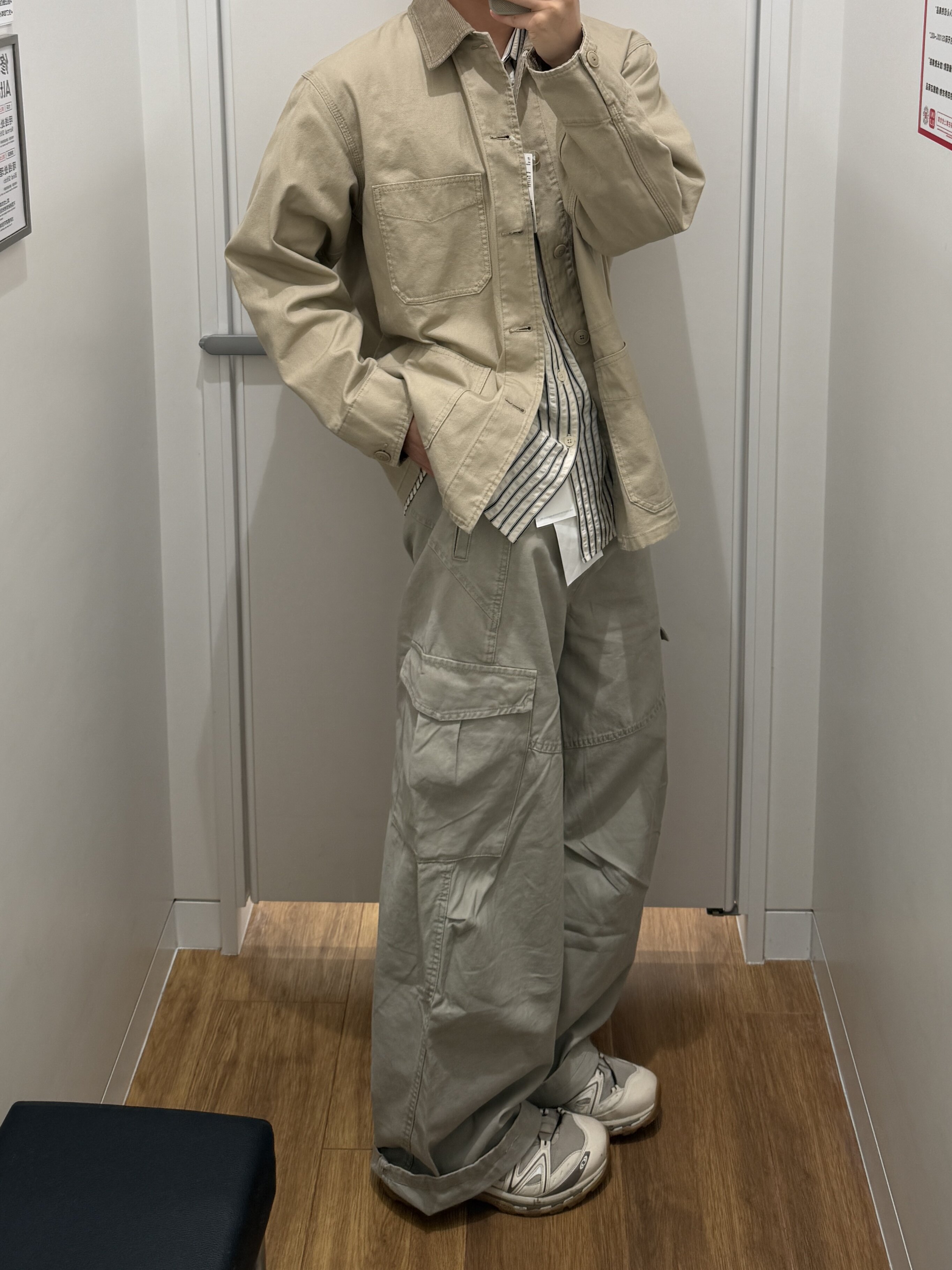 SSLstudio美式复古解构大口袋弯刀工装裤男女vintage阔腿休闲长裤