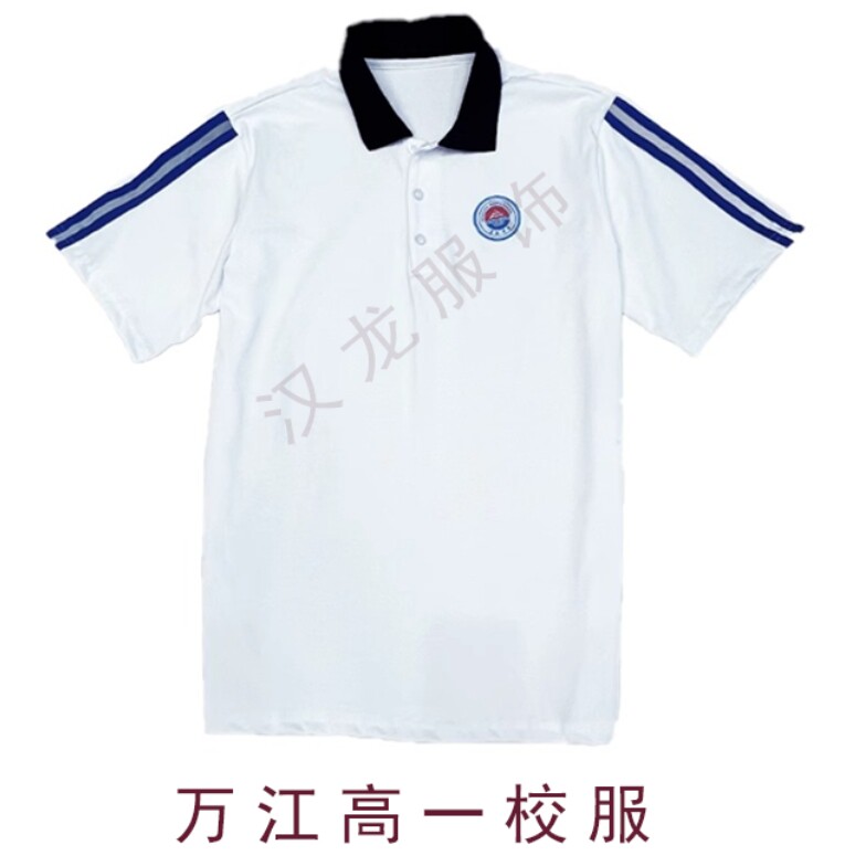 东莞市万江中学高一高二纯全棉运动校服夏冬季装t恤短袖秋薄