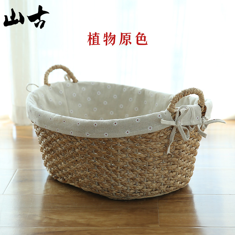 藤编织轻奢脏衣篮装放脏衣服收纳筐篮子玩具收纳桶大号家用脏衣i.