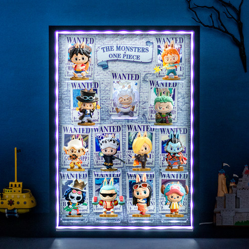 labubu航海王系列手办盲盒展示盒