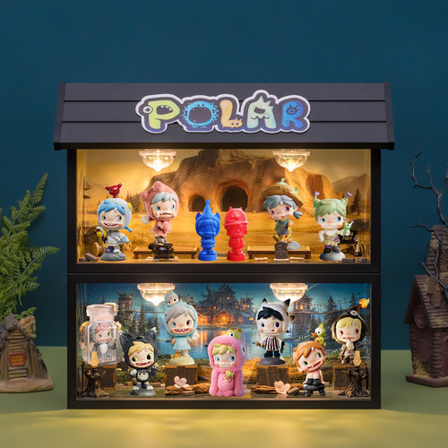 宝拉POLAR怪物村盲盒收纳展示盒