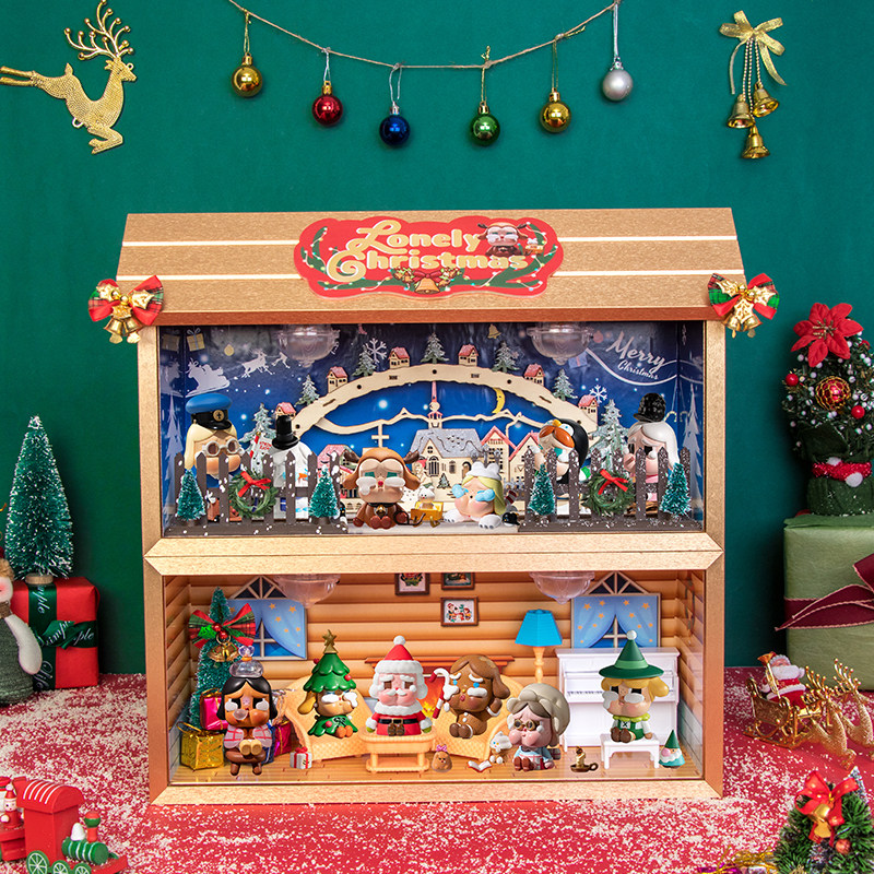 CRYBABY孤独圣诞系列盲盒展示盒