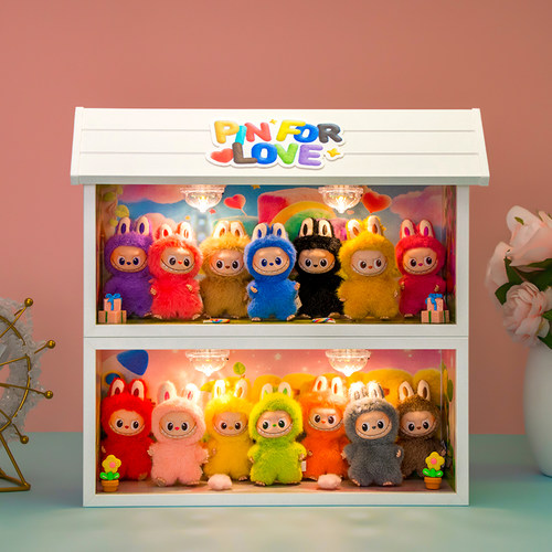 labubu心底密码系列搪胶展示盲盒