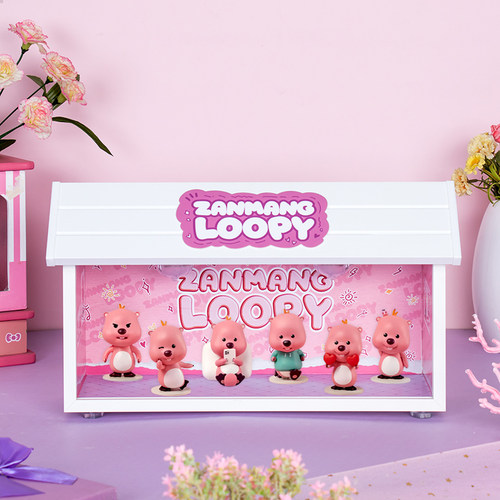 loopy盲盒小海狸露比场景展示盒