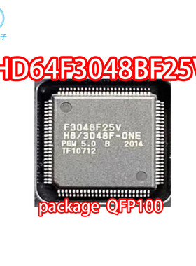 微控制器HD64F3048BF25V 封装QFP100 F3048BF25V   HD64F3048F25V
