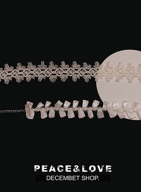 choker超仙白色蕾丝脖子饰品颈带