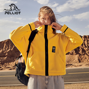 时尚 羊羔绒户外防风短款 外套摇粒绒上衣男 新款 伯希和抓绒衣女春季