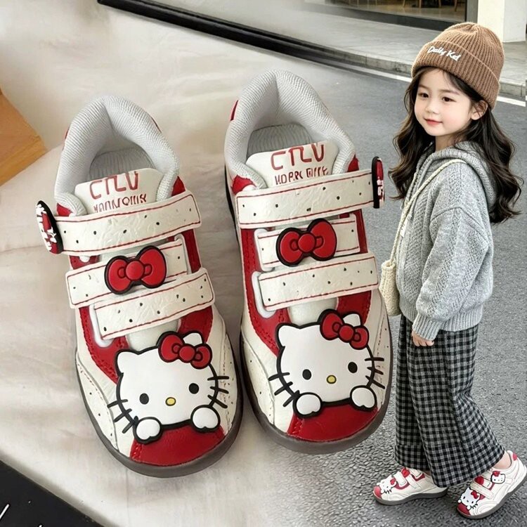 女童板鞋2026秋冬季新款宝宝儿童男童运动鞋中大童凯蒂猫咪休闲鞋