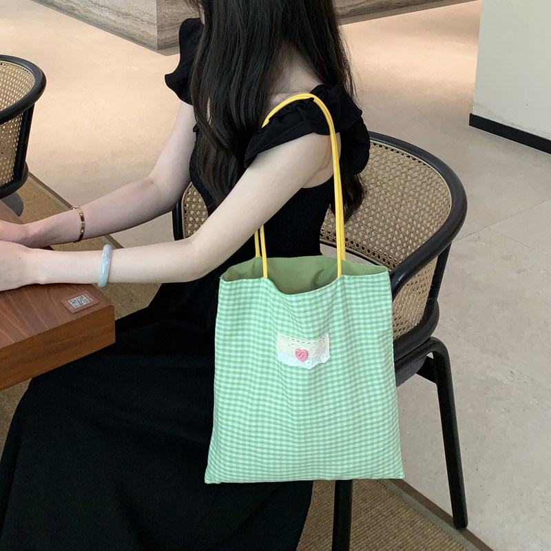 2024春夏季新款多巴胺小格子设计逛街小清新文艺通勤单肩包包女,箱包皮具/热销女包/男包,通用款女包,淘宝优惠券,粉丝福利购,淘宝优惠卷