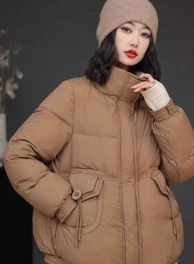 2025秋冬韩版高端羽绒服女短款立领文艺气质宽松小个子显瘦保暖20