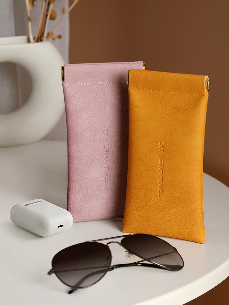 眼镜袋便携墨镜太阳镜收纳套男女抗压放近视眼睛包自动闭合保护盒