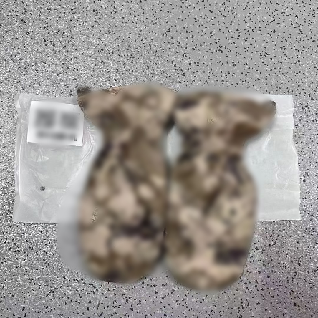 全新纯正品羽绒手套外手套纯棉布21边防巡逻执勤保暖手套骑行两指