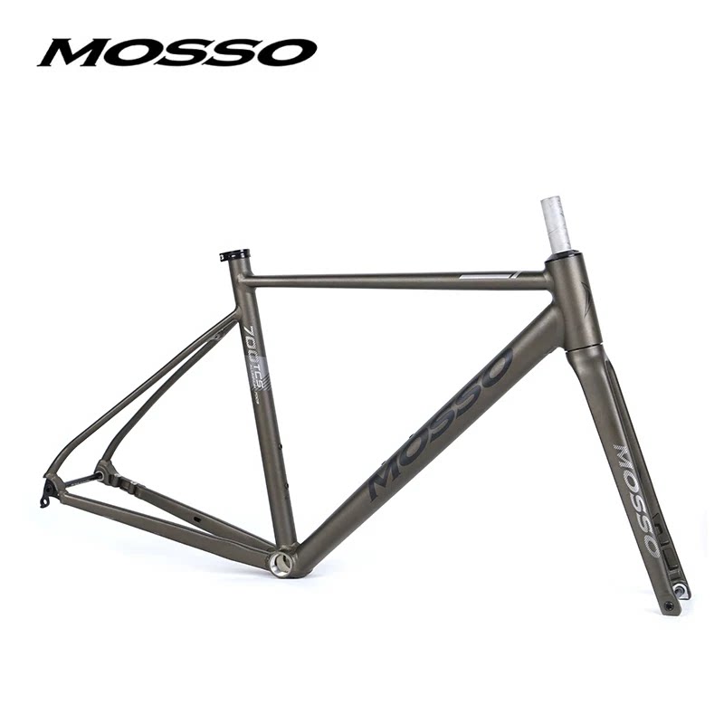 MOSSO700TCS 公路车架碟刹桶轴内走线7005铝架竞速组装公路单车架