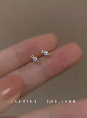 日常迷你款！925银针小糖果耳钉女日韩甜美ins小巧耳饰