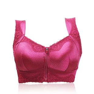 HKXTL前拉链义乳文胸前开背心胸罩无钢圈术后假胸薄款柔软内衣108