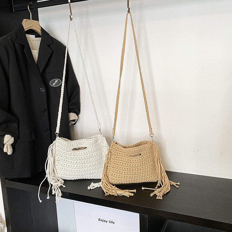 handbag韩版小众设计编织手提包时尚百搭单肩包简约气质斜挎包