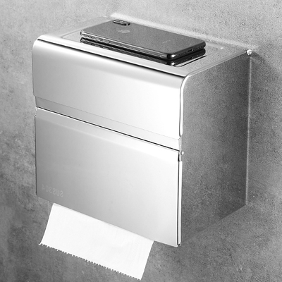 包豪斯厕所防水纸巾盒不锈钢