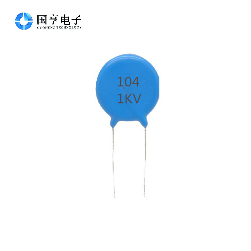 高压瓷片电容 104 1KV 1000V 精度20% 体长：20MM 脚距 11MM