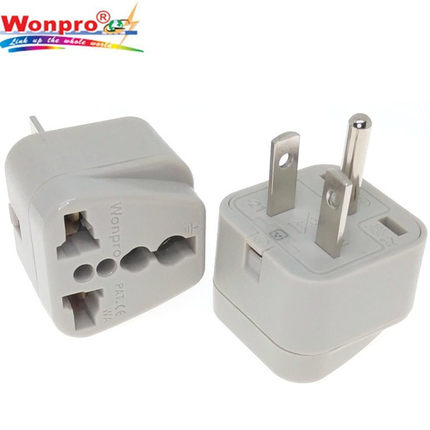Wonpro稳不落台湾220V空调插座NEMA 6-20P 美标万用转换插头WA-21