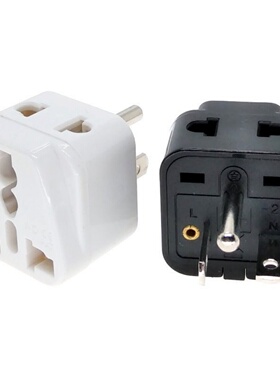 中国台湾 日本美国加拿大一转二T型美标220V专用转换插头15A 黑色