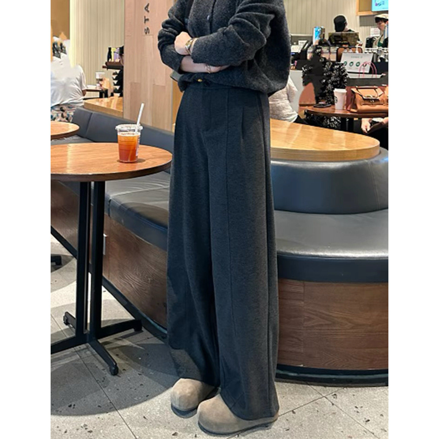 大碗plus定制大码女装肥妹妹休闲运动阔腿秋冬宽松显瘦遮胯拖地裤,女装/女士精品,大码裤装,淘宝优惠券,粉丝福利购,淘宝优惠卷