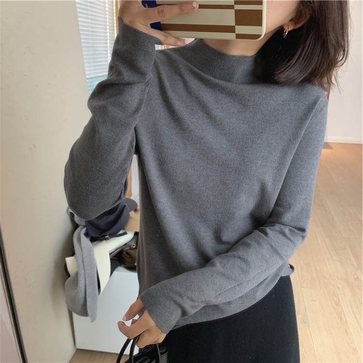 大碗plus定制大码女装微胖针织高领打底衫冬宽松显瘦内搭套头上衣