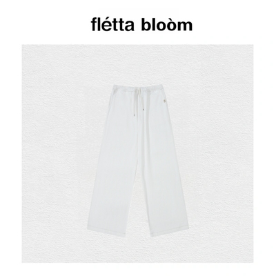 【现货】fletta bloom韩国小众GLOWNY休闲裤女显瘦直筒阔腿工装裤