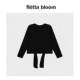 毛衣 bloom韩国Slowand系带针织套头上衣秋打底衫 现货 fletta