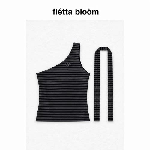 ●fletta bloom韩国badblood bcac系列美式辣妹条纹背心吊带复古