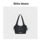 fletta 现货 bloom韩国潮牌蝴蝶结单肩托特包mk油蜡皮菜手提包