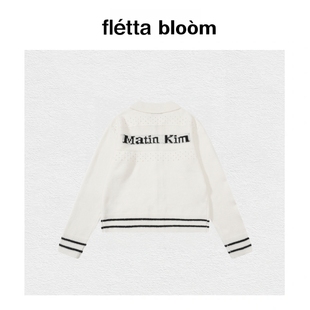 【现货】fletta bloom韩国小众潮牌提花拉链毛衣秋冬款外套男女