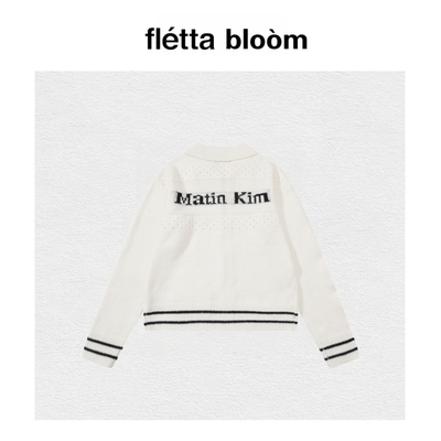 【现货】fletta bloom韩国小众潮牌提花拉链毛衣秋冬款外套男女