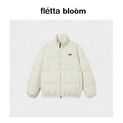 【现货】fletta bloom韩国羽绒服小标面包服撞色外套立领休闲保暖