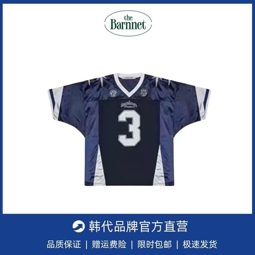 【现货】韩国小众Lartigent撞色拼接网眼宽松3号数字球衣短袖T恤