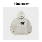 现货 fletta bloom韩国小众潮经典 复古流星连帽毛衣针织衫 卫衣
