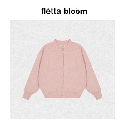 【现货】fletta bloom东大门Slowand翻领纽扣开衫针织衫毛衣外套