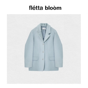 bloom韩国东大门ounce英伦风单排扣西装 fletta 大衣外套 现货