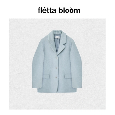 【现货】fletta bloom韩国东大门ounce英伦风单排扣西装大衣外套