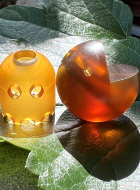 吃豆人小幽灵挂坠刀坠钥匙编绳挂扣绳坠挂饰EDC经典街机怀旧复古