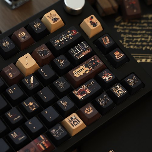 克猫猫印象键帽原创设计同人周边黑猫复古原厂moa