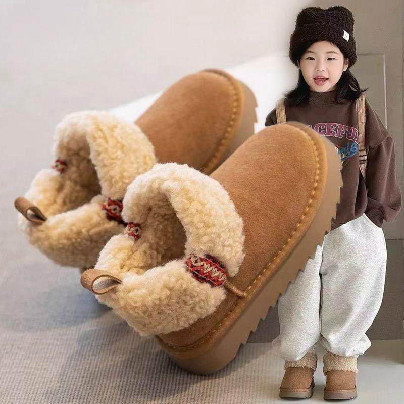 真皮儿童雪地靴加绒加厚保暖防水女童短靴2024冬季新款宝宝棉鞋子,童鞋/婴儿鞋/亲子鞋,雪地靴,淘宝优惠券,粉丝福利购,淘宝优惠卷