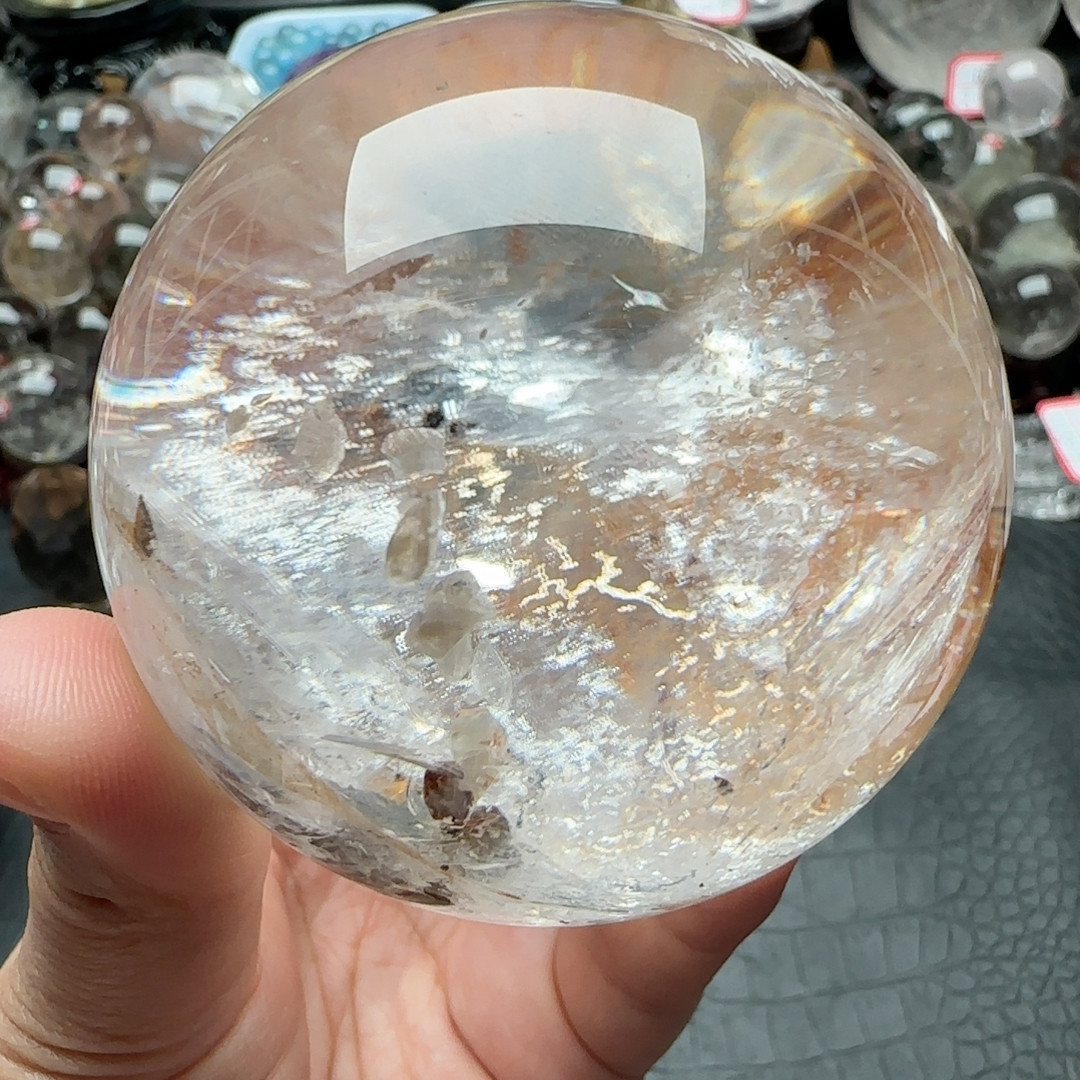 符文晶中晶小柱球发饰