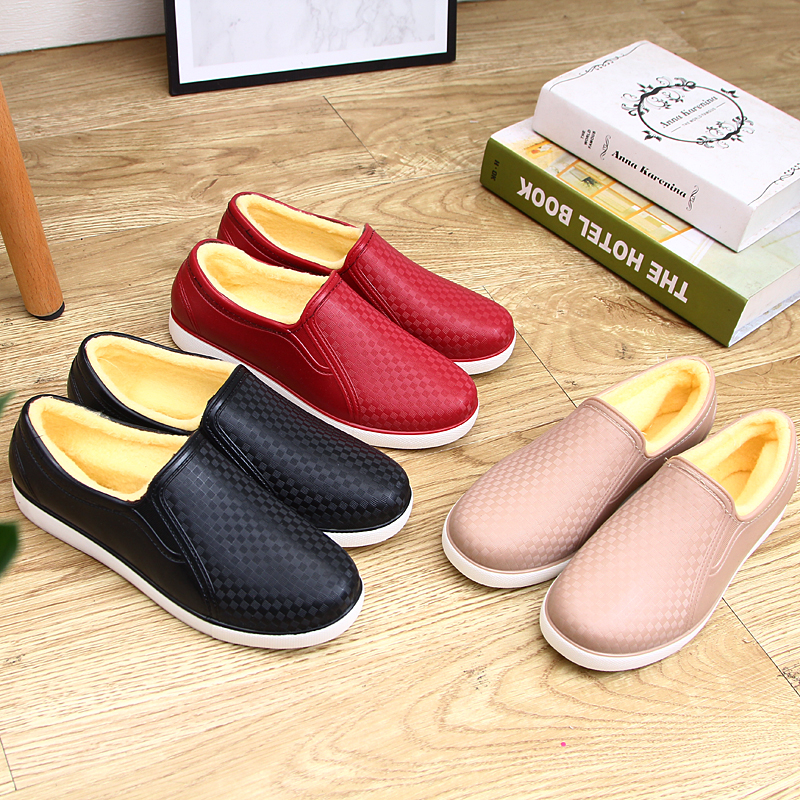 特大码新款女男低帮短筒时尚春冬季保暖可拆雨靴防水防滑套胶雨鞋